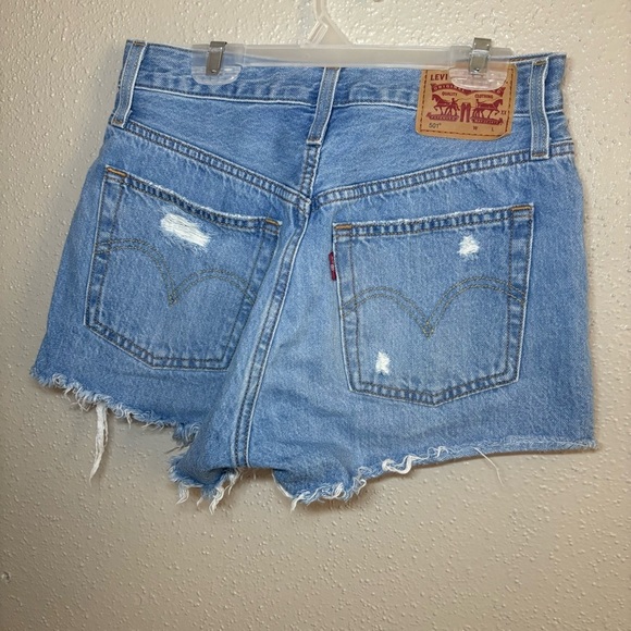 Levi’s 501 High Rise Distress Shorts - Picture 2 of 11